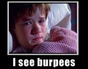 How I felt when I looked at the workout routine for tonight... 
